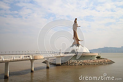 Statue of Kun Iam in Macau Stock Photo