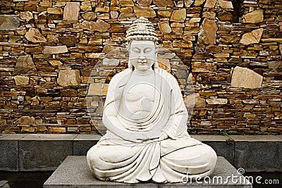 Statue of Kwan-yin,Chinese religious idol Stock Photo