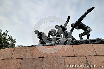 Statue of Labour, Chennai Stock Photo