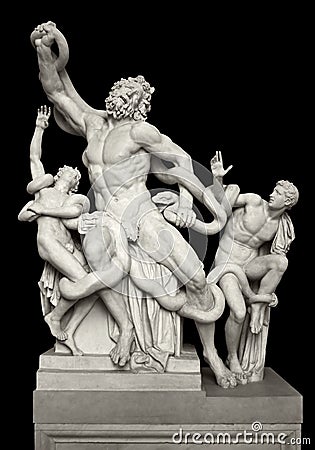 Statue of Laocoon and His Sons Editorial Stock Photo