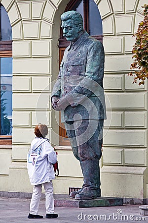 Statue Stalin Editorial Stock Photo