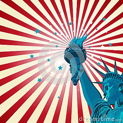 Statue of liberty Vector Illustration