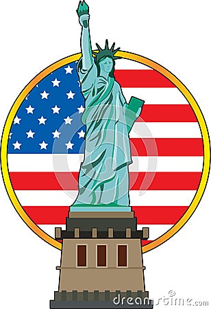 Statue of Liberty Vector Illustration