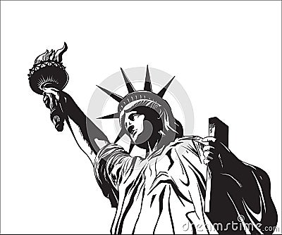 Statue of Liberty Vector Illustration