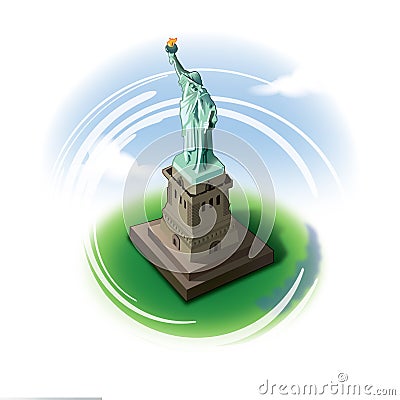 The Statue of Liberty Stock Photo