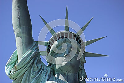 Statue of Liberty Face Stock Photo