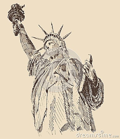 Statue of Liberty Vector Illustration