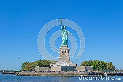 Statue of Liberty - Liberty Island, New York. USA Stock Photo
