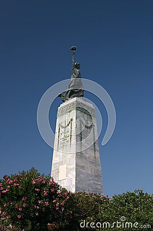 Statue of Liberty in Lesvos. Stock Photo