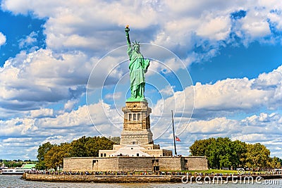 Statue of Liberty Liberty Enlightening the world near New York Editorial Stock Photo