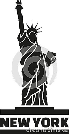 Statue of Liberty New York Vector Illustration