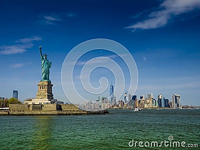 Statue of Liberty, photo-montage Stock Photo