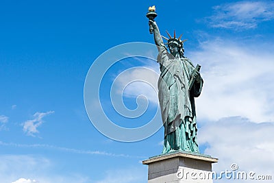 Statue of liberty replication in paris Stock Photo