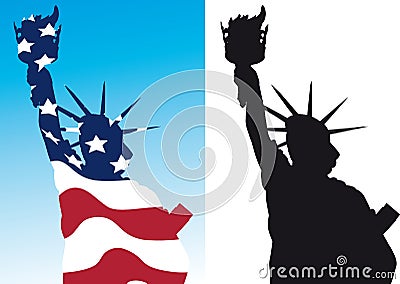 The Statue of Liberty Vector Illustration