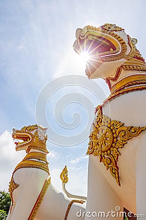 Statue of lion Stock Photo