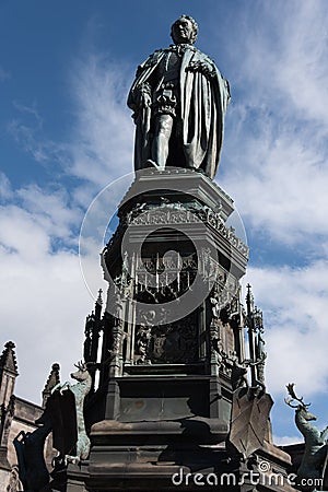 Statue of Lord Bucclauch Stock Photo