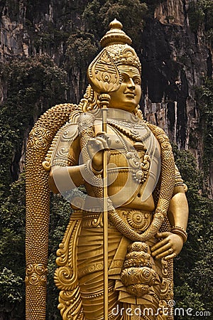 Statue of Lord Murugan, Batu Caves, Kuala Lumpur Stock Photo