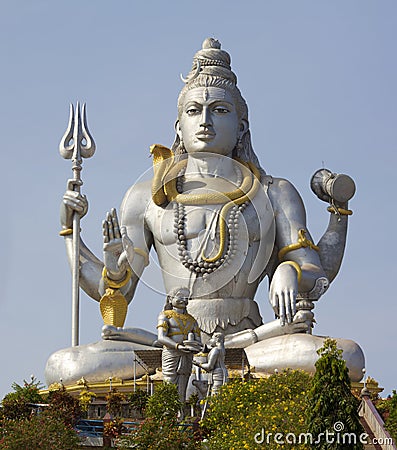 Statue of Lord Shiva Stock Photo