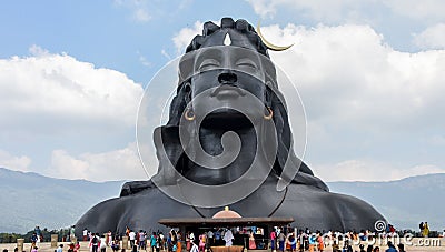 Statue of Lord Shiva Editorial Stock Photo