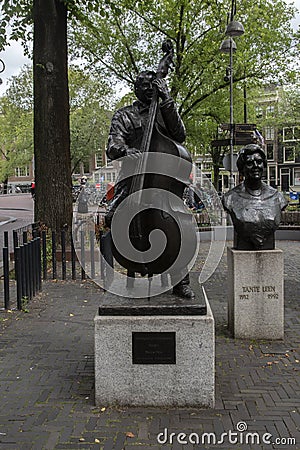 Statue Manke Nelis At Amsterdam The Netherlands 16-8-2021 Editorial Stock Photo