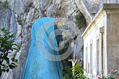 Statue of Mary Magdalene, Sainte Baume, France Editorial Stock Photo