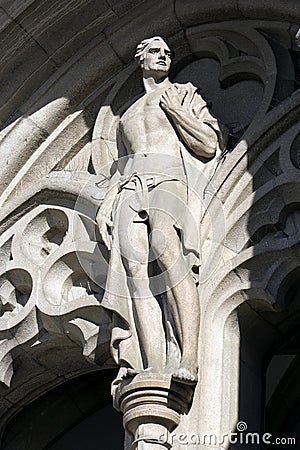 A statue of mastery Stock Photo