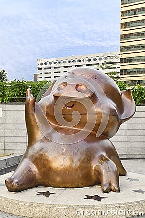 Statue of McDull Editorial Stock Photo