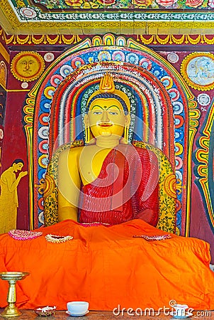 The statue of Meditating Buddha Stock Photo