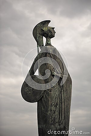 Statue of Minerva Editorial Stock Photo