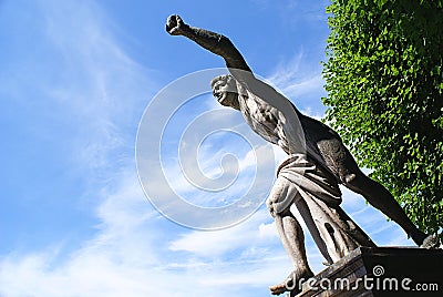 Statue in the Mirabell Gardens in Salzburg ,Austria Stock Photo