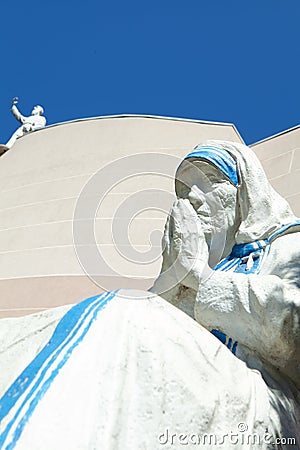 Statue of Mother Theresa Editorial Stock Photo