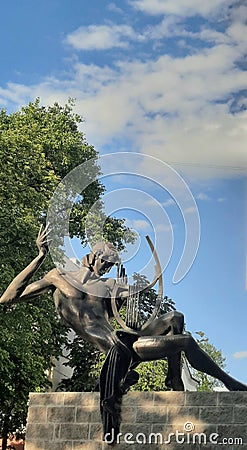 statue of Orpheus Editorial Stock Photo