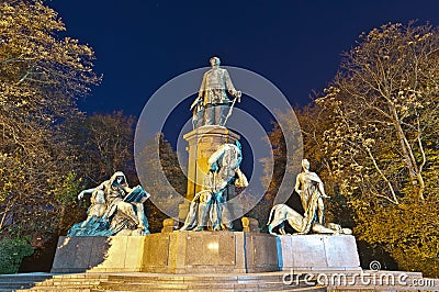 Statue of Otto von Bismarck at Berlin, Germany Editorial Stock Photo