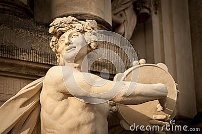 Statue in park of Zwinger in Dresden Germany Editorial Stock Photo