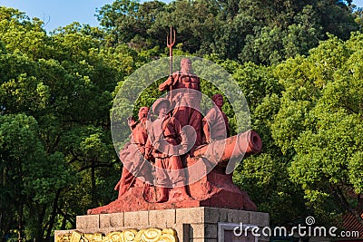 Statue of the People's Resistance Against Britain. Editorial Stock Photo