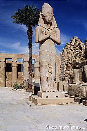 Statue of Pharaoh Ramses II Stock Photo