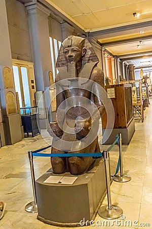 Statue of Pharaoh Thutmose III Editorial Stock Photo