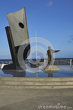 Waterfront of Punta Arenas, Chile Editorial Stock Photo