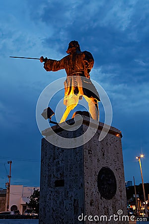Statue of a pirate 2 Editorial Stock Photo