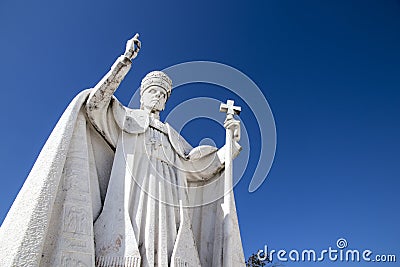 Statue of Pope Pius XII Editorial Stock Photo