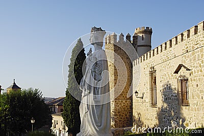 Statue of Queen Isabella in Toledo, Spain Editorial Stock Photo
