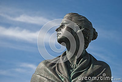 Statue of sailors wife in Norway Stock Photo