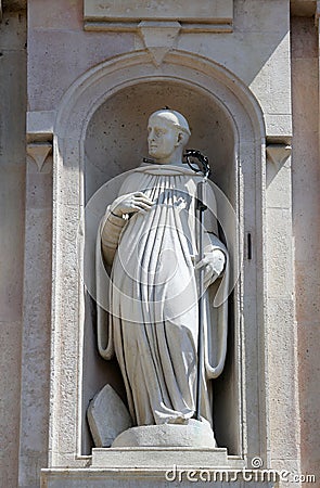 Statue of saint, church of Saint John the Evangelist. Parma. Italy Stock Photo