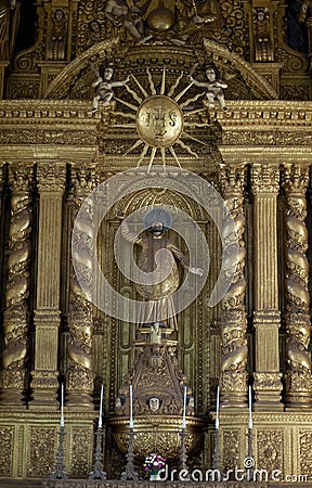 Saint Francis Xavier, Basilica Bom Jesus, Goa , India Editorial Stock Photo