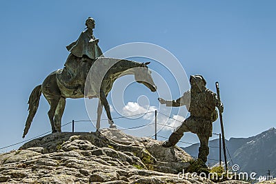 Statue of Saint Gotthard Stock Photo