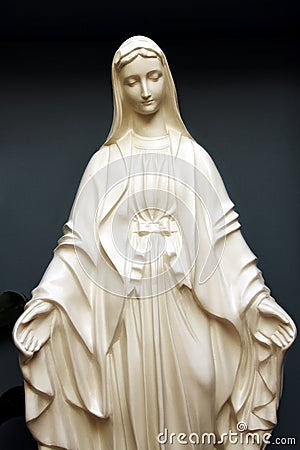 Statue of saint Mary Stock Photo