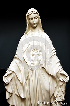 Statue of saint Mary Stock Photo