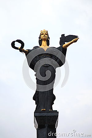 Statue of Saint Sophia Editorial Stock Photo