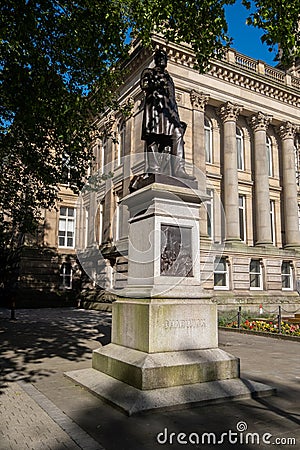 Statue of Samuel Taylor Chadwick Bolton Lancashire July 2020 Editorial Stock Photo