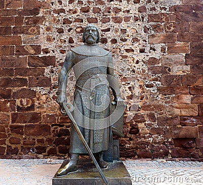 Statue Of Sancho I At Silves Portugal Editorial Stock Photo
